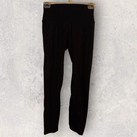 Lululemon Black Full Length Leggings- Size 6 - Picture 1 of 4